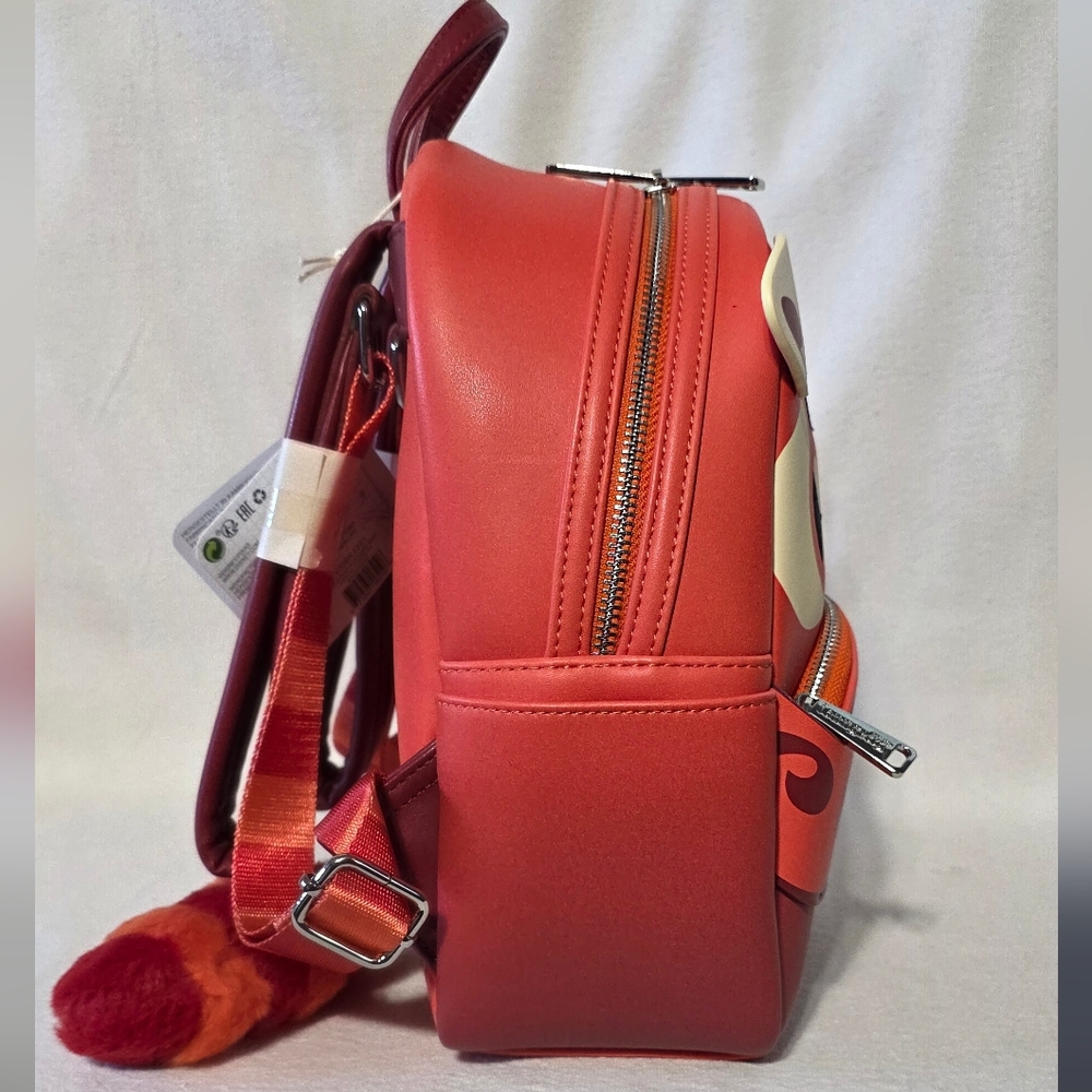 NWT Disney Pixar Turning Red Mei Figural Loungefly Mini Backpack - Picture 6 of 9